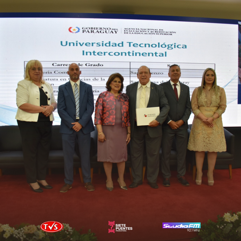 LA UTIC CELEBRA LA ACREDITACIÓN DE CINCO CARRERAS POR LA ANEAES – «TVS ...