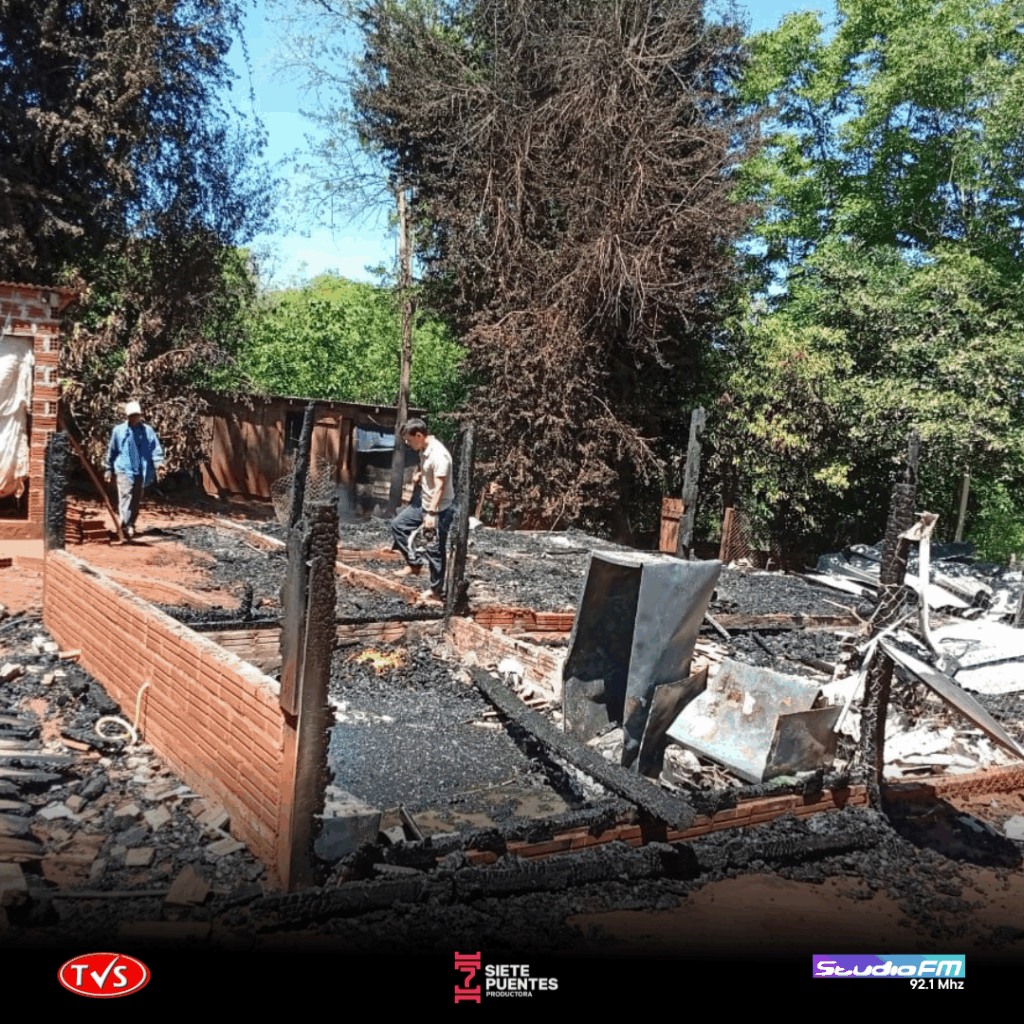 VIVIENDA QUEDA REDUCIDA A CENIZAS TRAS INCENDIO EN COLONIA PASTOREO ...